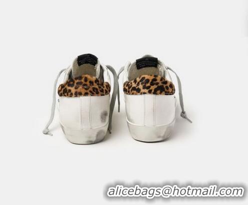 Luxury Design Golden Goose GGDB Super-Star sneakers in leather with leopard print heel tab GGBD16