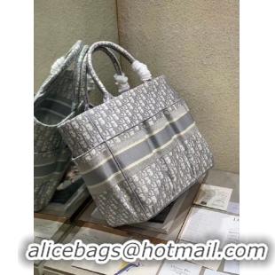 Luxury DIOR Beach Bag CANVAS C0175 GREY