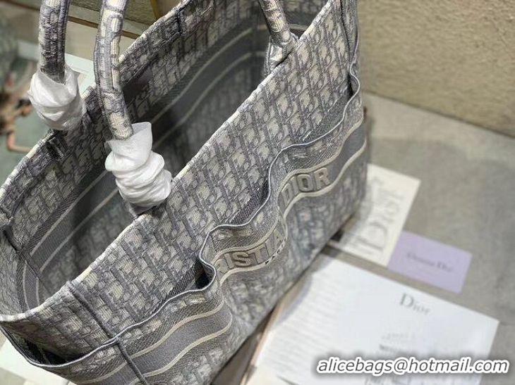 Luxury DIOR Beach Bag CANVAS C0175 GREY