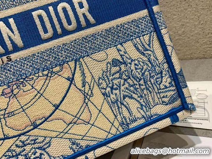 Crafted DIOR BOOK TOTE EMBROIDERED CANVAS BAG C1286-9