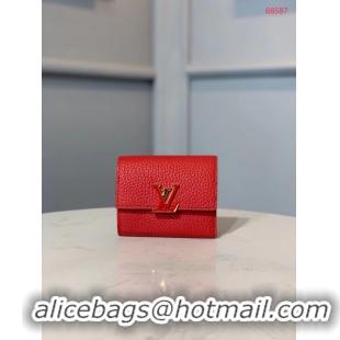 Grade Louis vuitton original CAPUCINES M68587 red