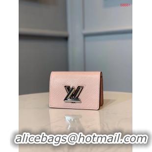 Good Product Louis vuitton original TWIST MULTICARTES card holder M68681 pink