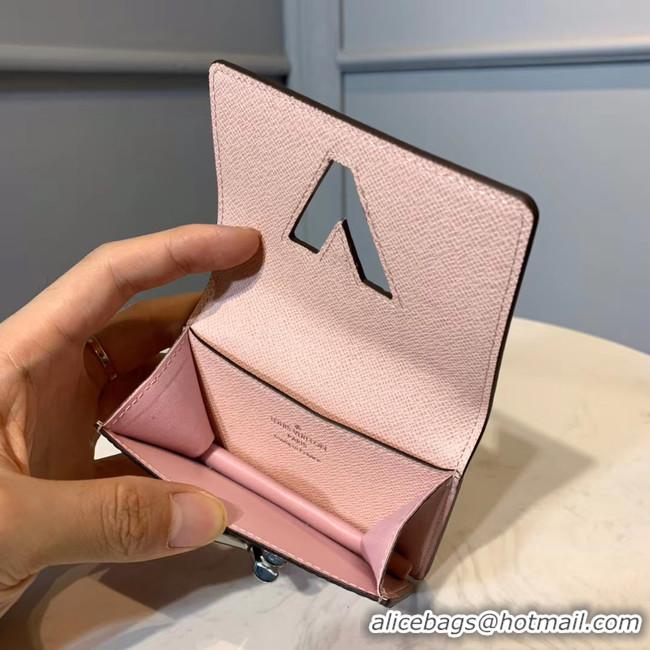 Good Product Louis vuitton original TWIST MULTICARTES card holder M68681 pink