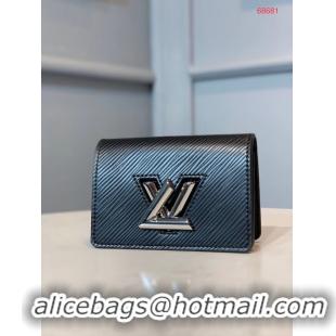 Charming Louis vuitton original TWIST MULTICARTES card holder M68681 black