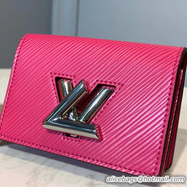 Top Quality Louis vuitton original TWIST MULTICARTES card holder M68681 rose