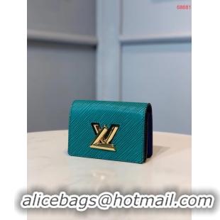 Best Quality Louis vuitton original TWIST MULTICARTES card holder M68681 blue