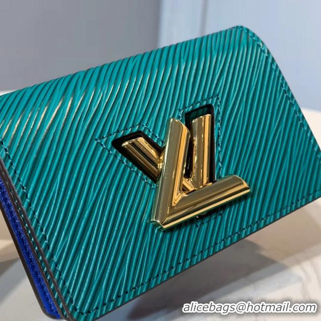 Best Quality Louis vuitton original TWIST MULTICARTES card holder M68681 blue