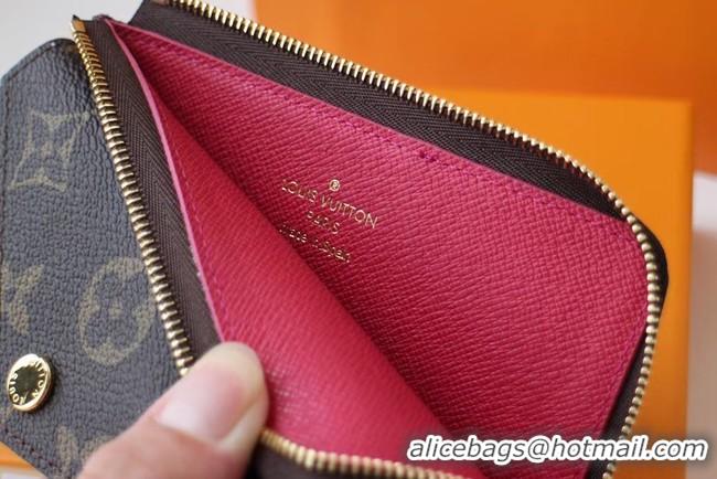 Trendy Design Louis vuitton Monogram Canvas original CARD HOLDER M60167 rose