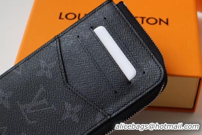 Affordable Price Louis vuitton original Monogram Eclipse CARD HOLDER M60167 black