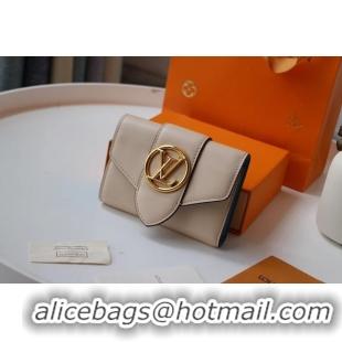 Super Quality Louis Vuitton Original LV PONT 9 Wallet M69176 white