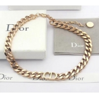 AAAAA Discount Dior CD Chian Short Necklace 2061232 Rose Gold 2020