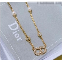 High Quality Dior Crystal CD Necklace 2061241 2020