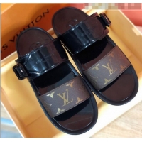 Buy Discount Louis Vuitton SUNBATH Flat Mules Sandals 1A66XD White 2020