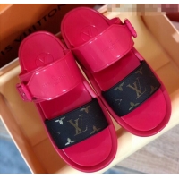 Top Quality Louis Vuitton SUNBATH Flat Mules Sandals 1A66XD Pink 2020