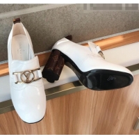 Wholesale Louis Vuitton SWIFT Loafers Pump in Patent Leather LV1769 White 2020