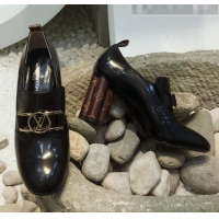 Top Quality Louis Vuitton SWIFT Loafers Pump in Patent Leather LV1769 Black 2020