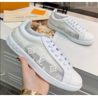 Buy Cheap Louis Vuitton LUXEMBOURG Trainers Sneakers in Transparent Textile LV6178 White 2020