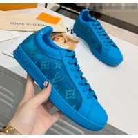 Top Quality Louis Vuitton LUXEMBOURG Trainers Sneakers in Transparent Textile LV6178 Blue 2020