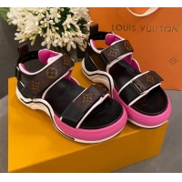 Best Quality Louis Vuitton LV Archlight Contrasting Sporty Sandals LV2424 Pink 2020