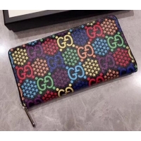 New Arrivals Gucci GG Psychedelic Zip Around Wallet 601079 2020