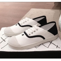 ​Discount Chanel Vintage Canvas Lace-up Sneakers C70606 White 2020