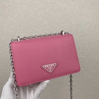 Good Looking Prada Saffiano leather mini shoulder bag 2BD032 pink