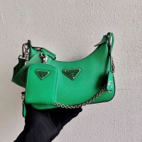 Low Cost Prada Saffiano leather mini shoulder bag 2BH204 green