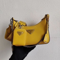 Buy Classic Prada Saffiano leather mini shoulder bag 2BH204 yellow