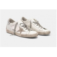 Top Design Golden Goose GGDB Super-Star sneakers with silver-coloured heel tab and metal stud lettering GGBD15