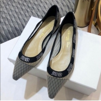 Popular Style Dior J'Adior Crystal Flat Slingback Ballerinas D72135 Grey 2020