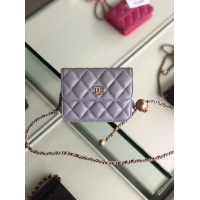 Super Chanel Sheepskin Original Leather Pocket P0146 grey