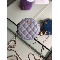 Stylish Chanel Original mini Sheepskin bag AS1449 grey