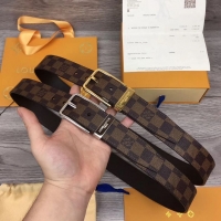 Wholesale Louis Vuitton Width 3.5cm Damier Ebene Canvas Belt V61441