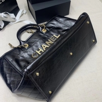 Fashion Luxury Chanel cowhide Tote Shopping Bag A66942 black