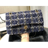 Expensive Chanel Twill soft A01112 royal blue