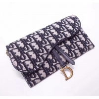 Best Price Dior Oblique Jacquard Canvas Saddle Clutch with Chain D12105 2019