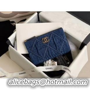 Popular Style Chanel 19 small carry on bag AP1059 blue