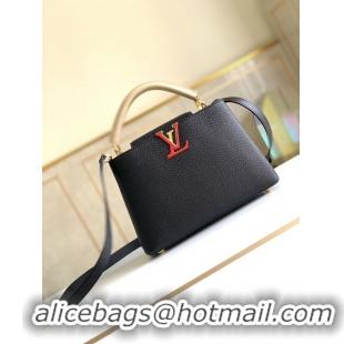 Best Design Louis Vuitton Original Leather Capucines BB Bag M94517 Black