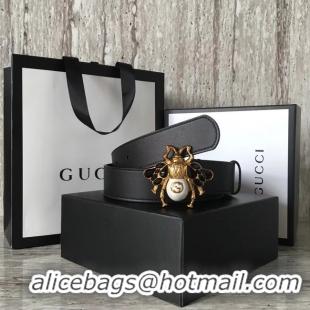 Best Price Gucci leather belt 499638 black