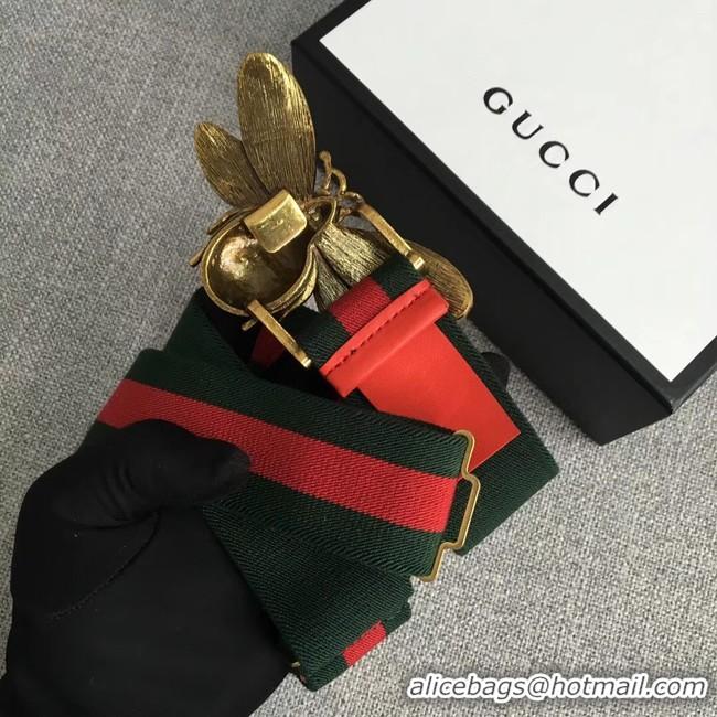 Best Product Gucci Sylvie Web belt with bee 453277 red&green