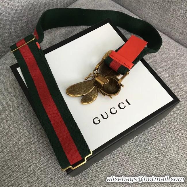 Best Product Gucci Sylvie Web belt with bee 453277 red&green