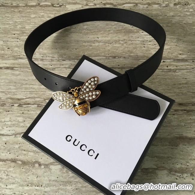 New Style Gucci Queen Margaret leather belt 499637 black