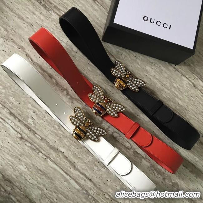 New Style Gucci Queen Margaret leather belt 499637 black