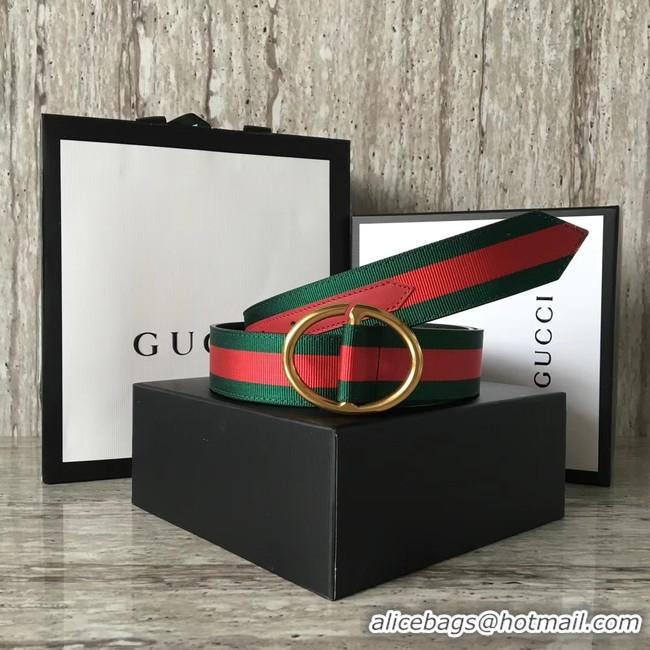 Charming Gucci Web belt G25511 Red & green