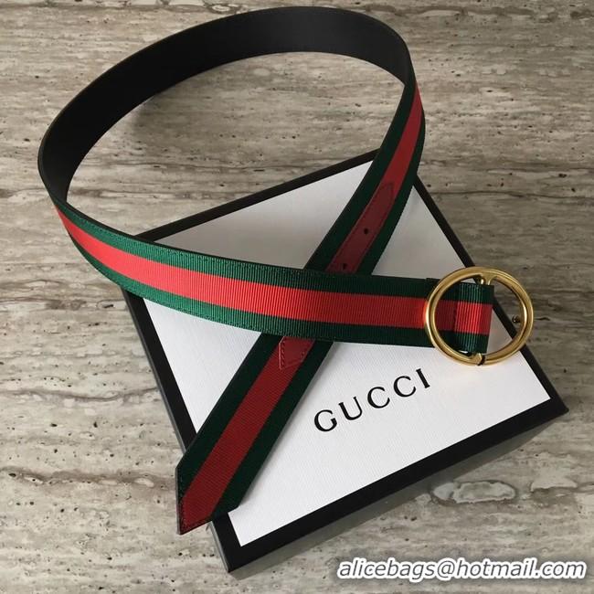 Charming Gucci Web belt G25511 Red & green