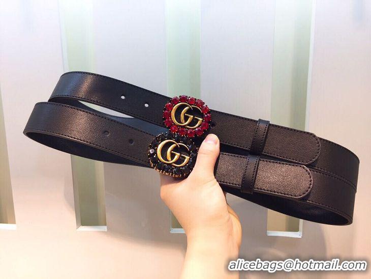 Top Grade Gucci 2CM Leather Belt 414521 Black