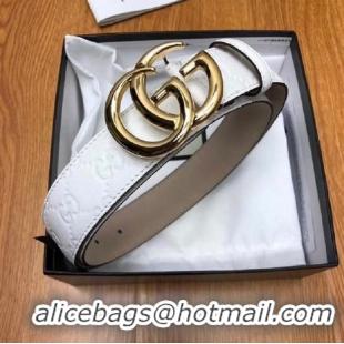 Charming Gucci Belt GB18212 White