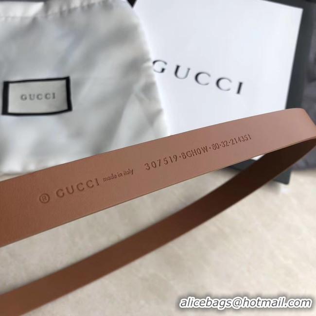 Good Quality Gucci Original Calf Leather 20MM 3305-1