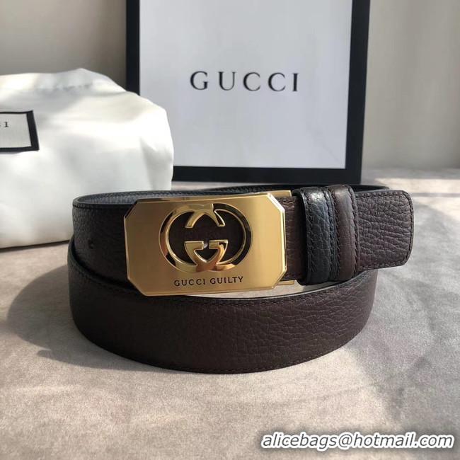 Best Grade Gucci Original Calf Leather 35MM 3306-2