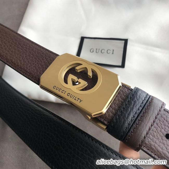 Best Grade Gucci Original Calf Leather 35MM 3306-2